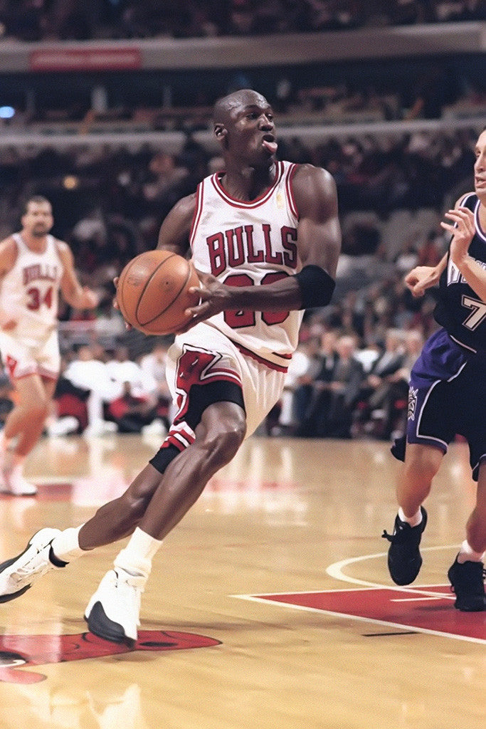 Michael Jordan Running NBA Basketball Poster