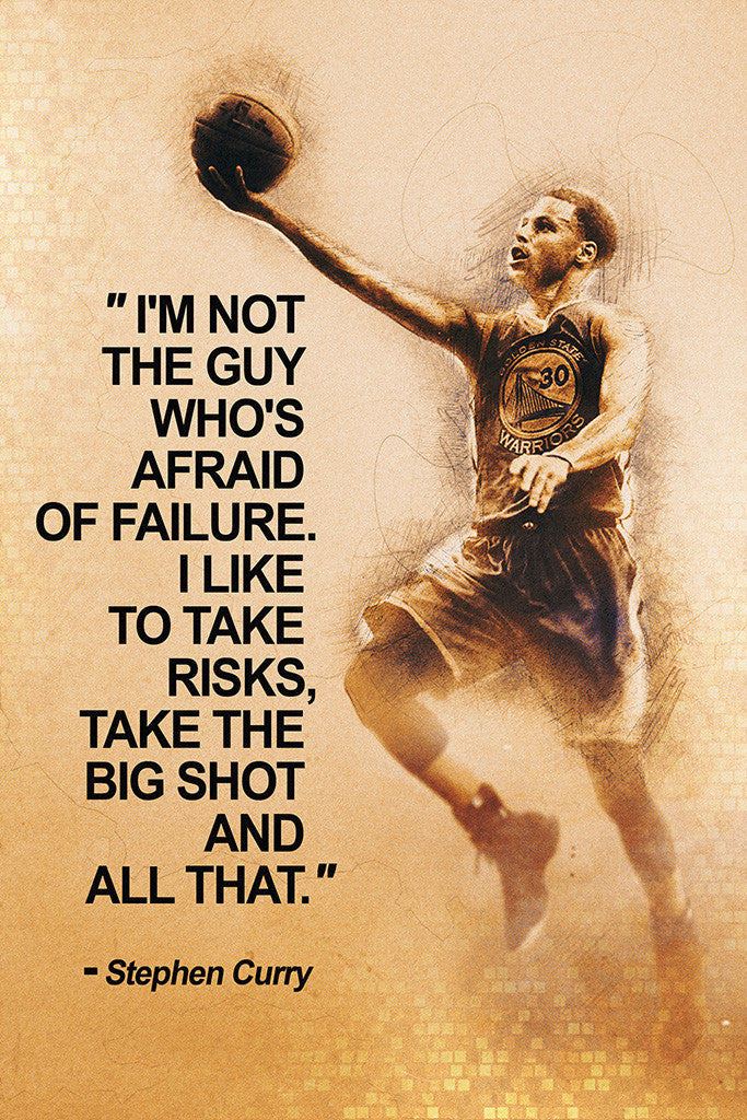 Stephen Curry Quotes NBA Basketball Sayings Poster