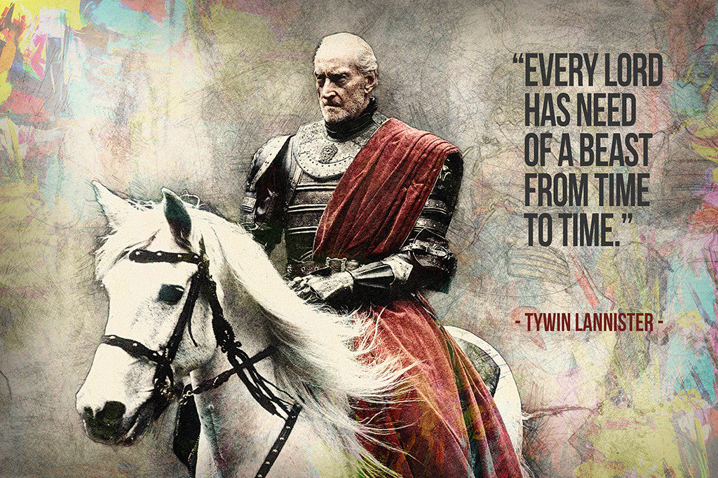 Tywin Lannister GOT Game of Thrones Quotes Poster