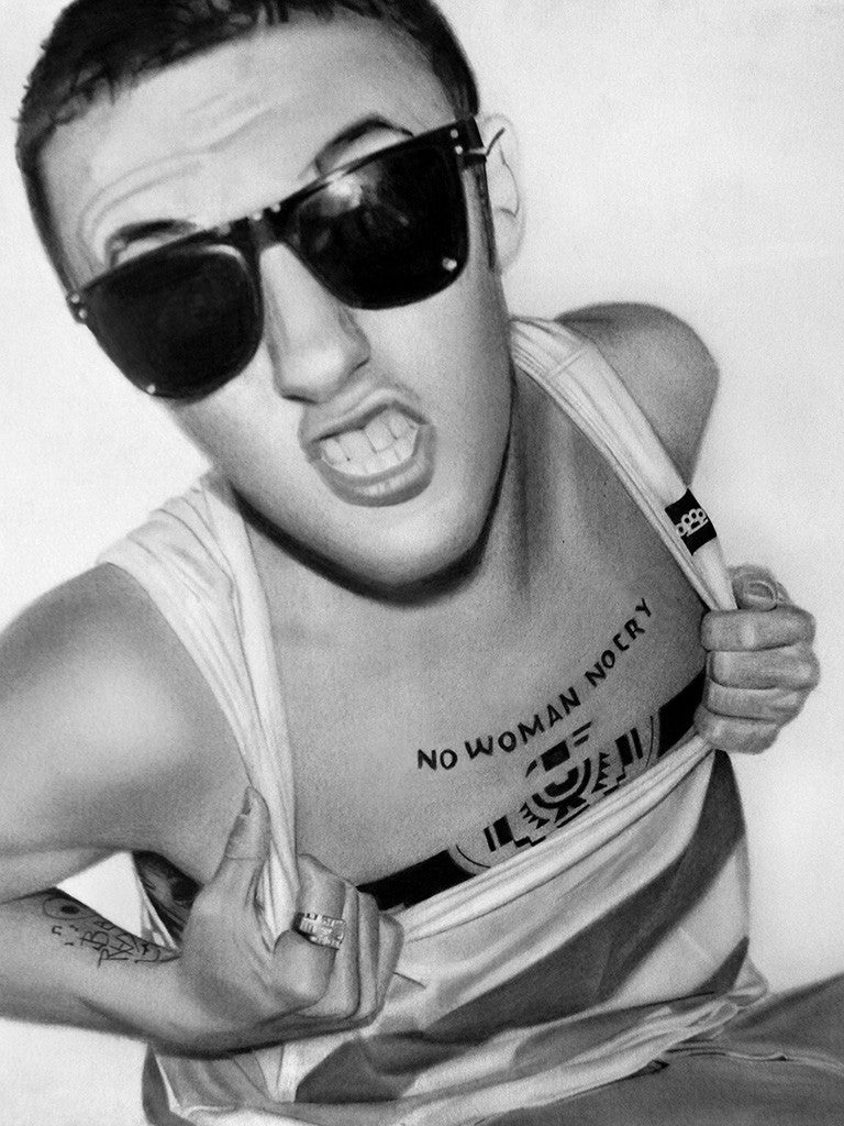 Rapper Mac Miller B/W No Woman No Cry Music Tattoo Poster – My Hot