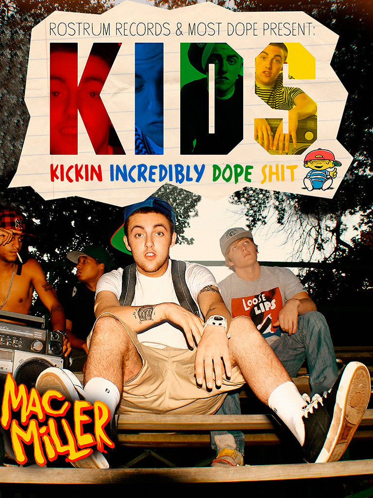 Rapper Mac Miller KIDS Music Poster
