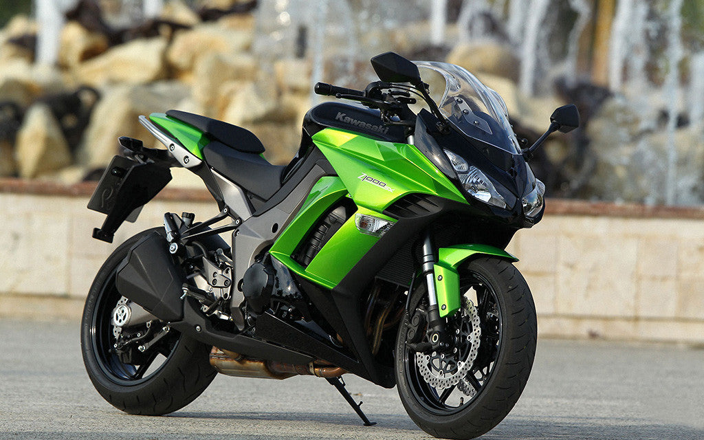 Green Kawasaki Ninja Z1000SX Motorcycle Bike Poster