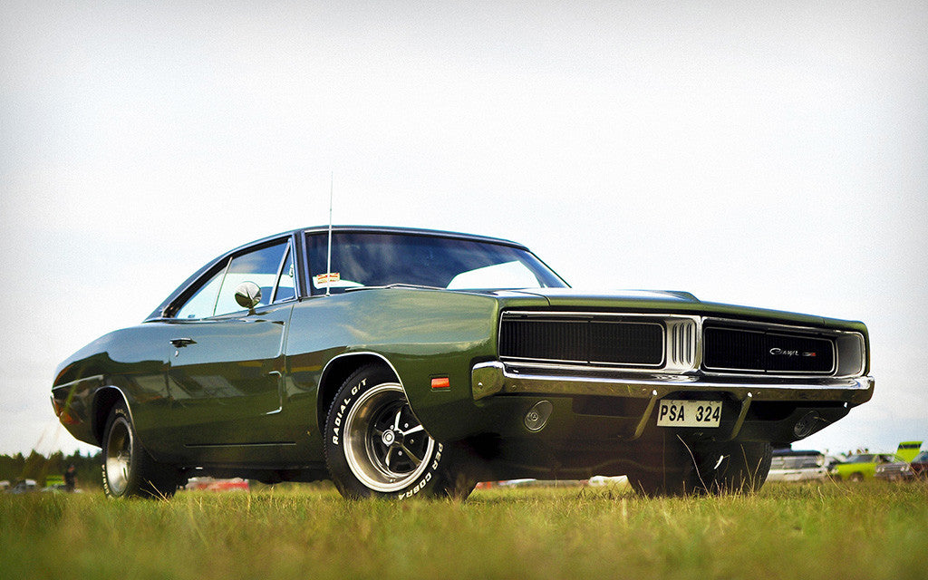 Dodge Charger Auto Vintage Retro Muscle Car Poster