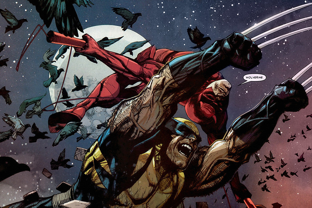 Wolverine Daredevil Avengers Comics Poster