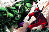 Deadpool Hulk Comics Poster