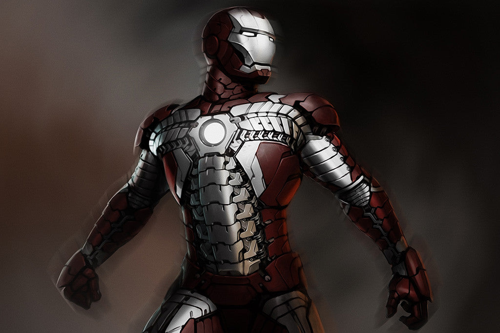 Iron Man Concept Comics Poster