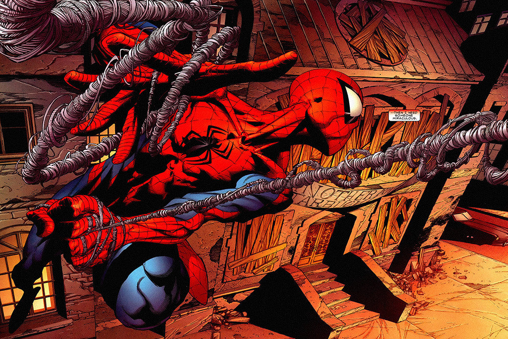 Spider-Man Spider Man SpiderMan Jumping Comics Poster