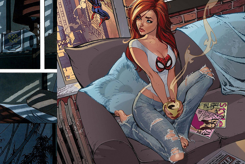 Mary Jane Watson Hot Girl Spiderman Comics Poster
