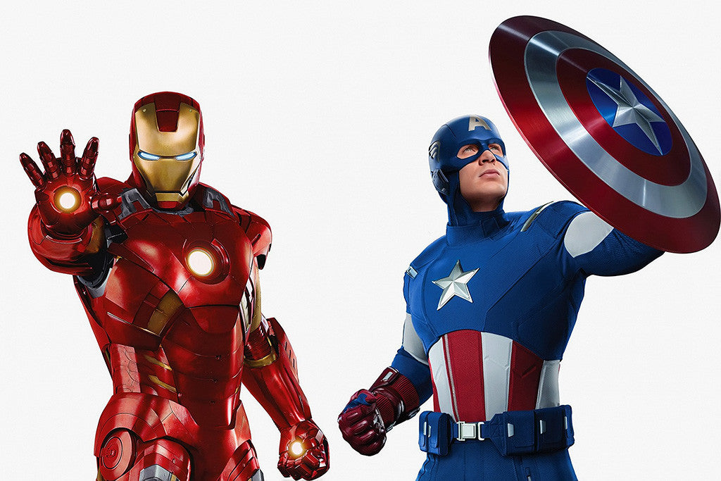 The Avengers Iron Man Captain America Comics Poster