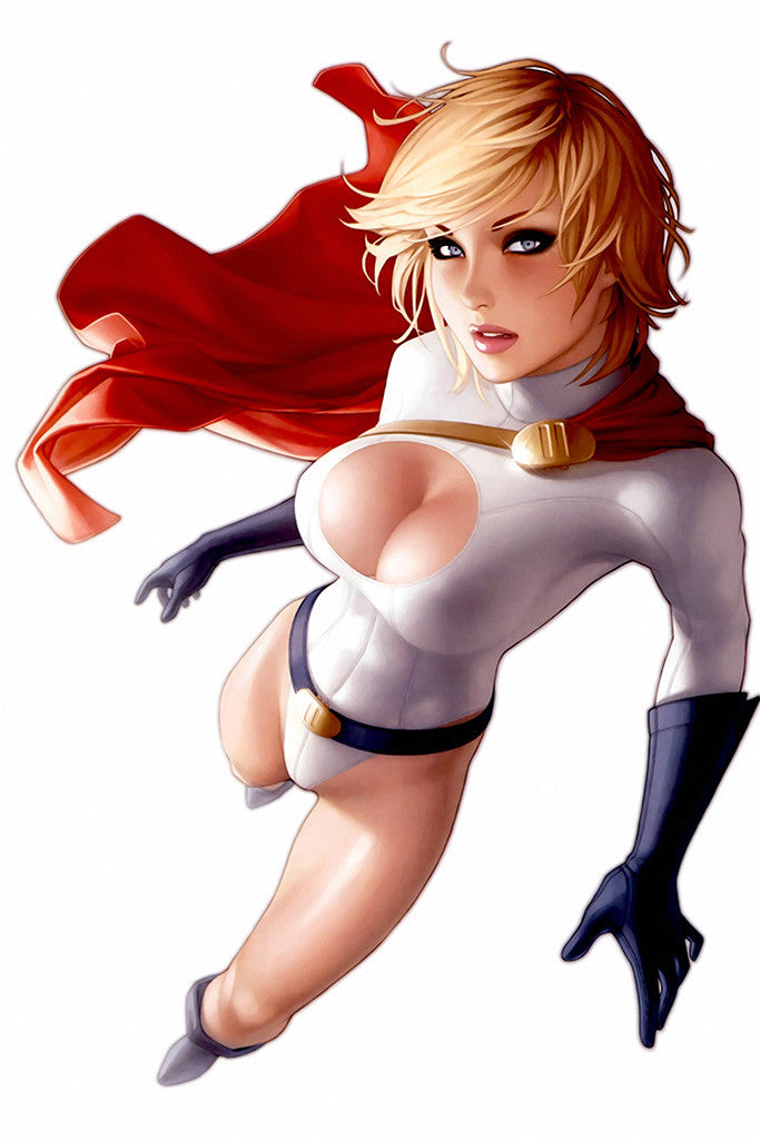 Hot Girl Comics Superhero Poster