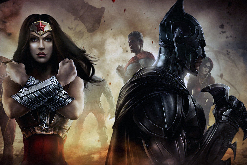 Injustice Gods Among Us Batman Wonder Woman Comics Poster