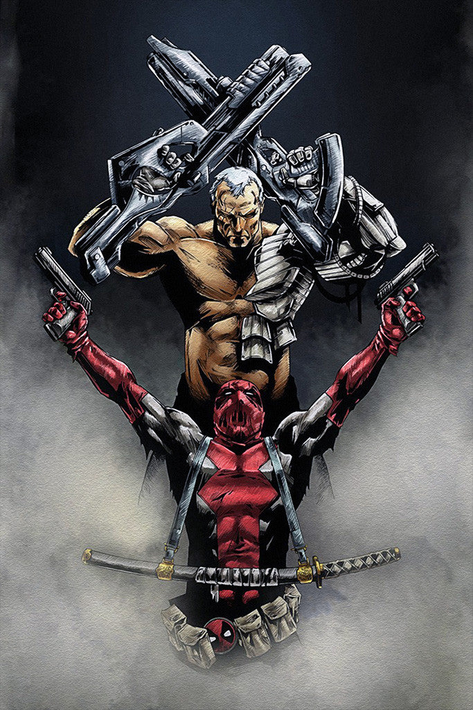 Deadpool Cable Comics Poster