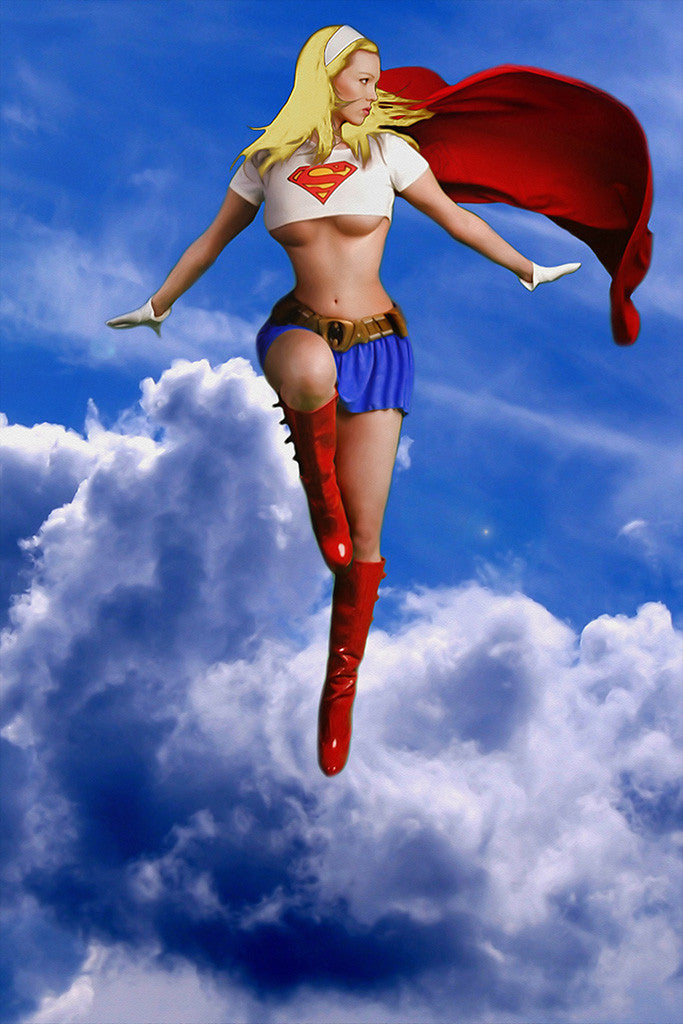 Hot Girl Supergirl Superman Comics Poster
