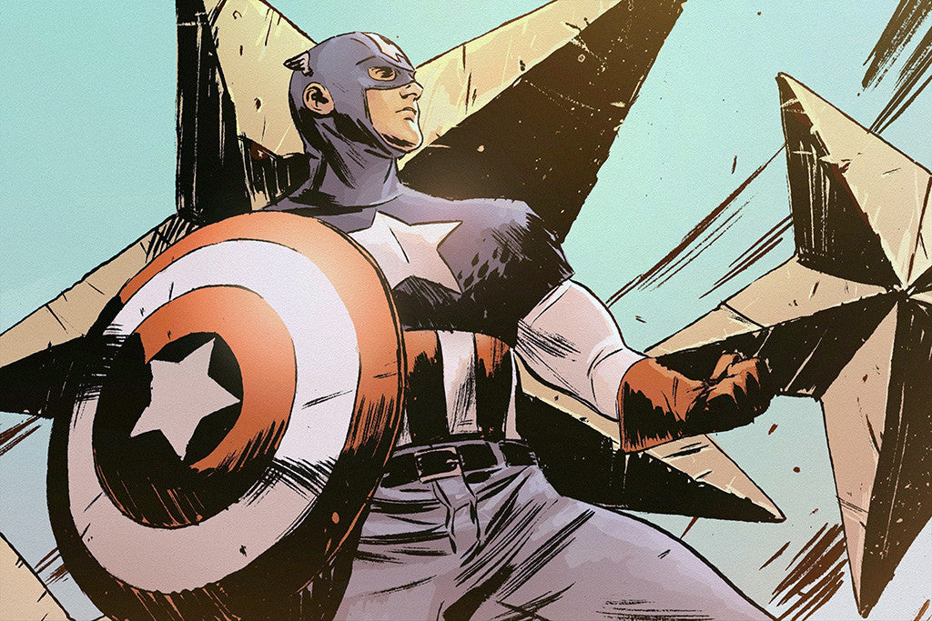 Captain America Superhero Comics Poster