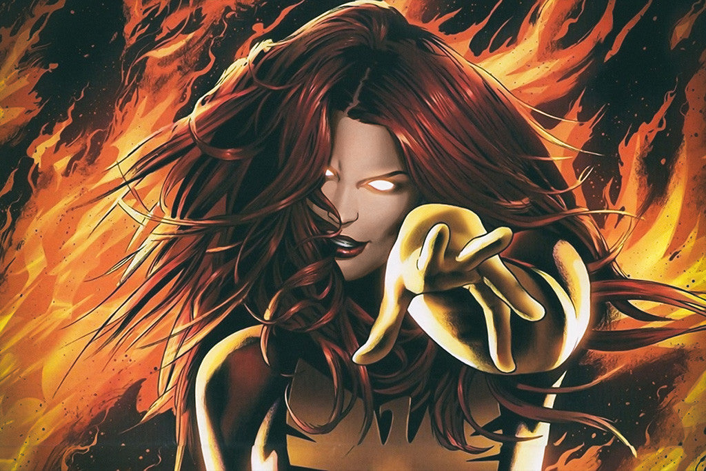 Dark Phoenix Woman Girl X-Men Superhero Comics Poster