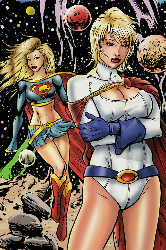 Supergirl Hot Women Girls Comics Superheroes Poster