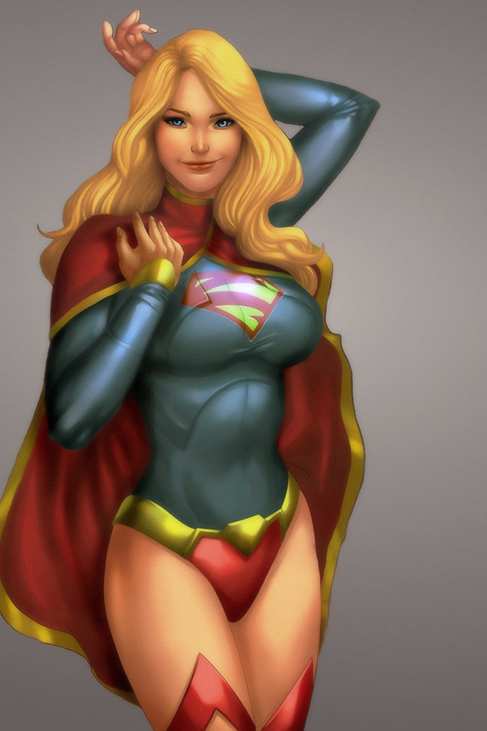 Supergirl Hot Woman Girl Smile Comics Superhero Poster