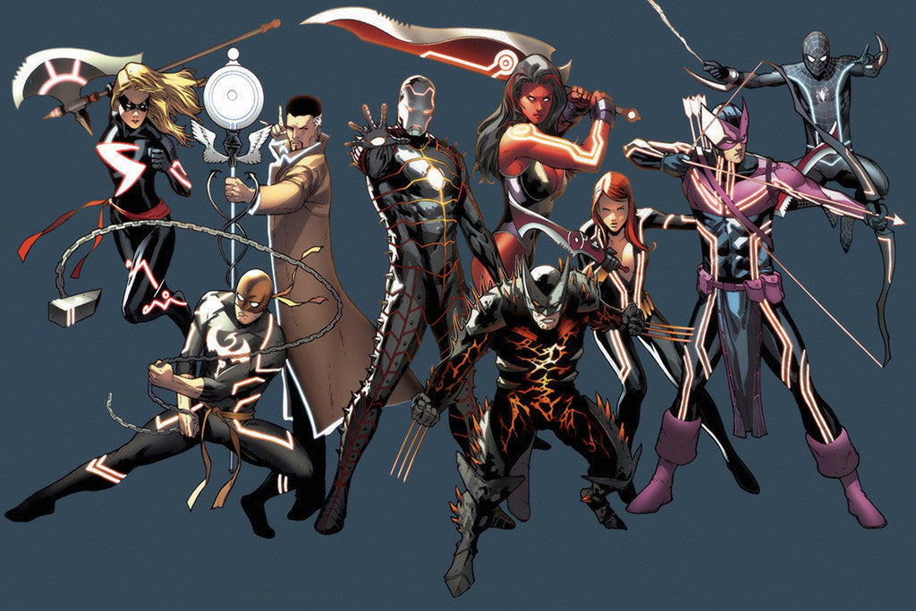 Iron Man Spider-Man Wolverine Doctor Strange Comics Poster