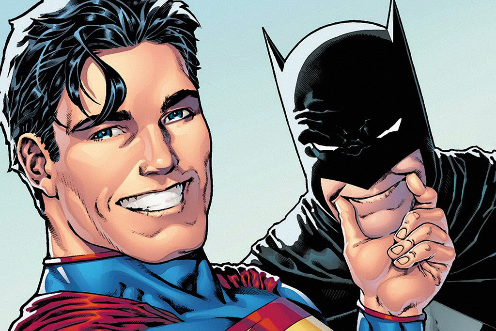 Superman Batman Joke Funny Comics Poster