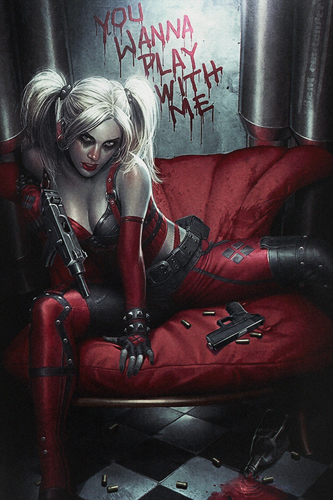 Harley Quinn Hot Girl Comics Poster