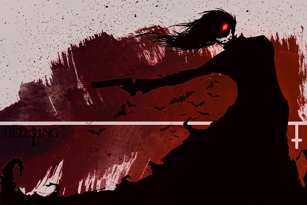 Alucard Hellsing Vampire Anime Poster