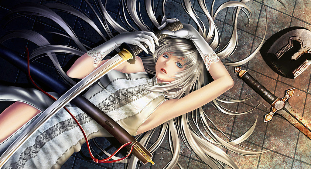 Hot Anime Girl Sword Poster