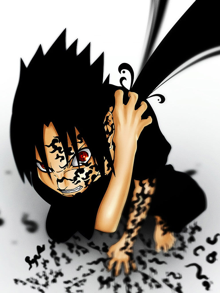 Sasuke Uchiha Naruto Anime Poster