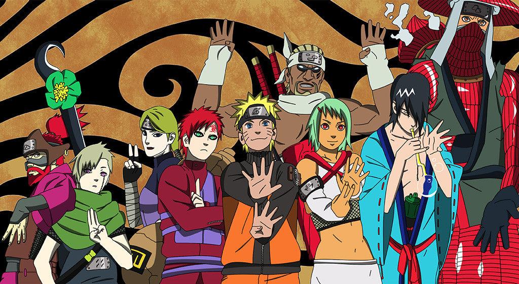 Naruto Shippuden Characters Anime Poster