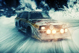 Rally Audi Drift Sport Car Poster