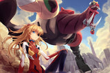 Neon Genesis Evangelion Eva-02 Asuka Langley Girl Anime Poster