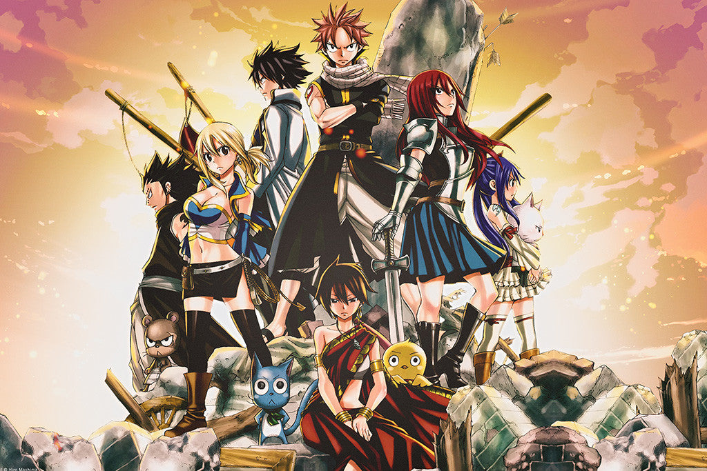 Fairy Tail Characters Anime Poster