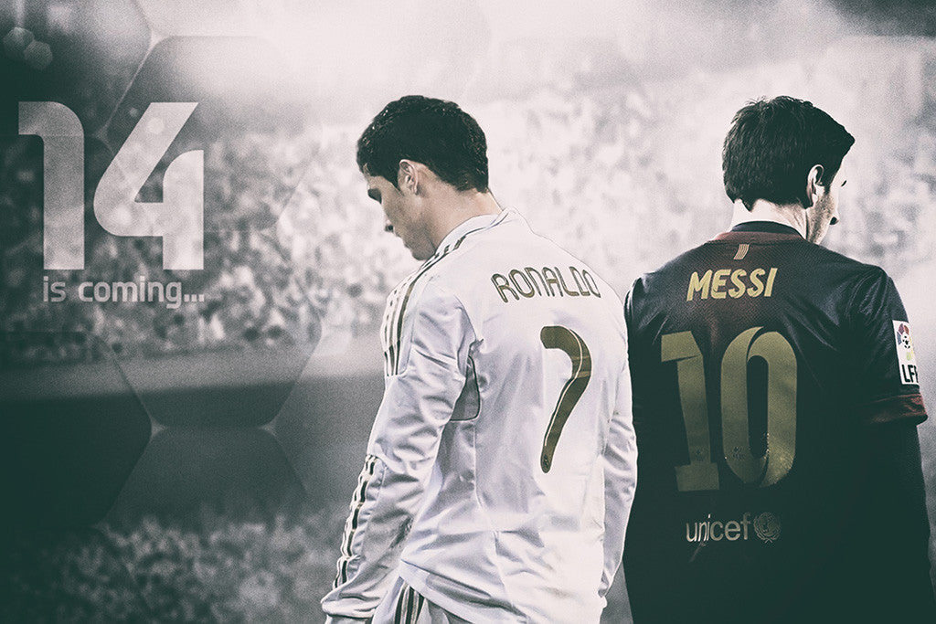 Lionel Messi Vs Cristiano Ronaldo Soccer Football Poster – My Hot Posters