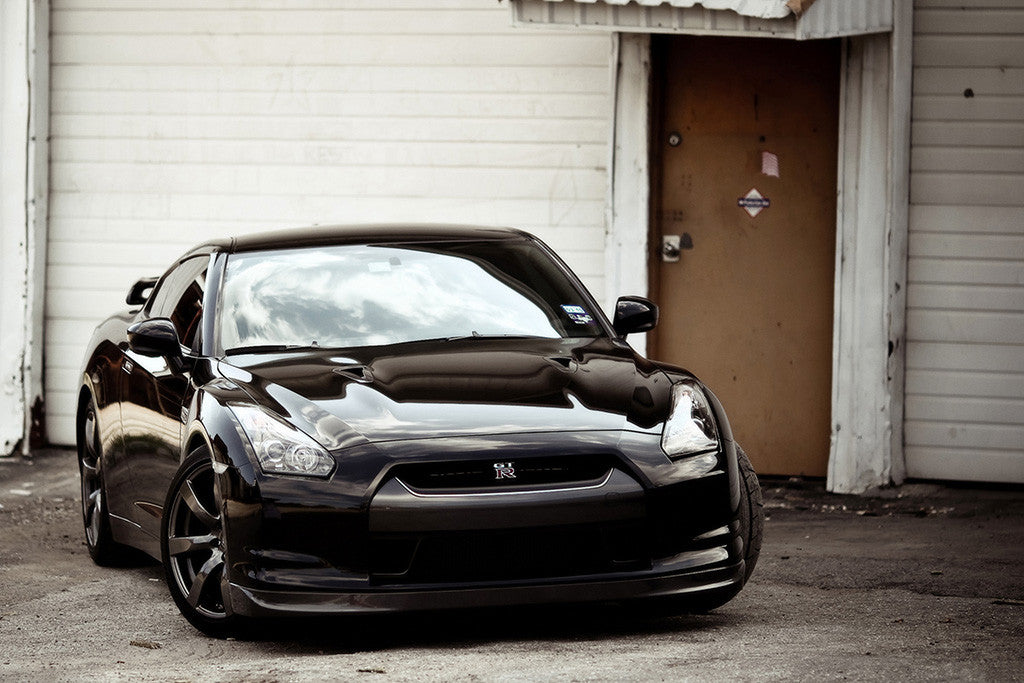 Nissan GT-R Black Car Poster