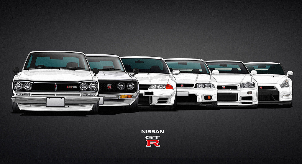 Nissan Skyline GT-R Evolution KPGC10 C10 C110 R32 R33 R34 R35 Cars 