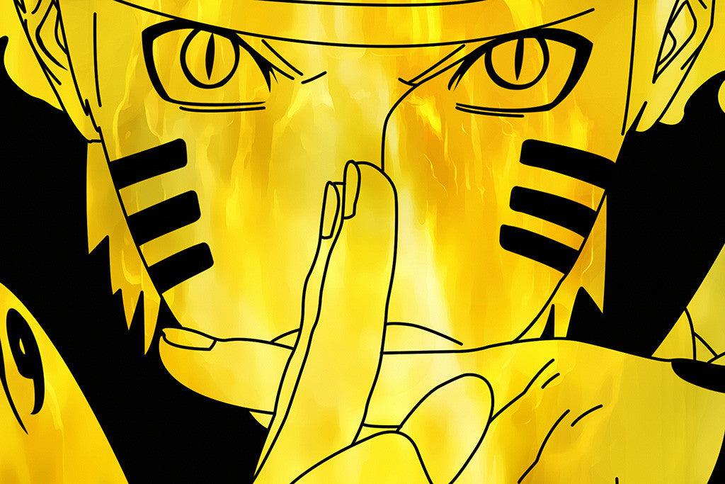 Naruto Uzumaki Yellow Anime Poster