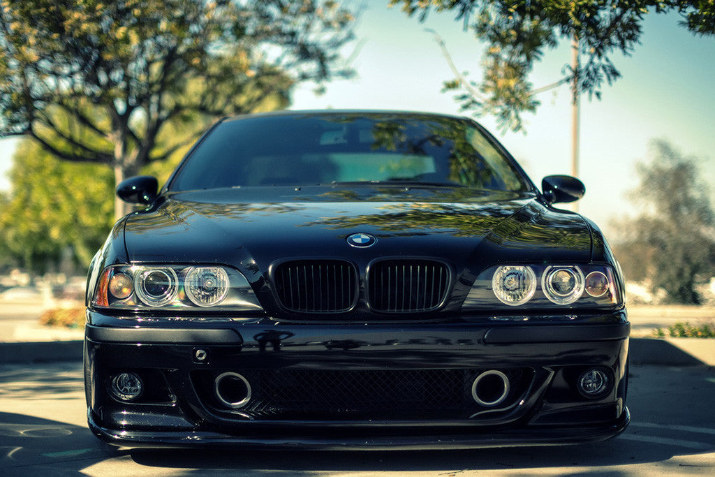 BMW M5 E39 Black Car Poster