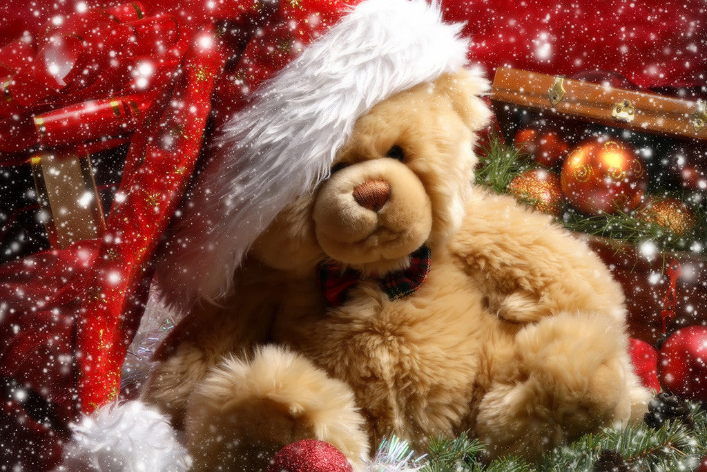Teddy Bear Year Christmas Poster