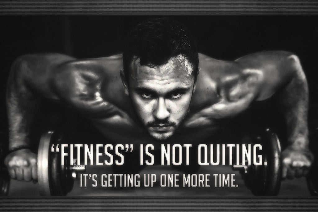 Fitness Motivational Quotes Poster