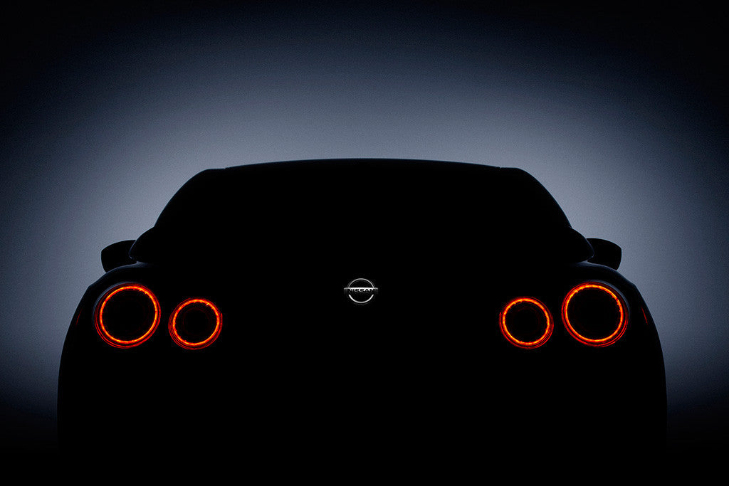 Nissan GT-R GTR 2017 Backlights Car Poster