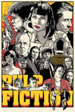 Pulp Fiction All Characters Poster