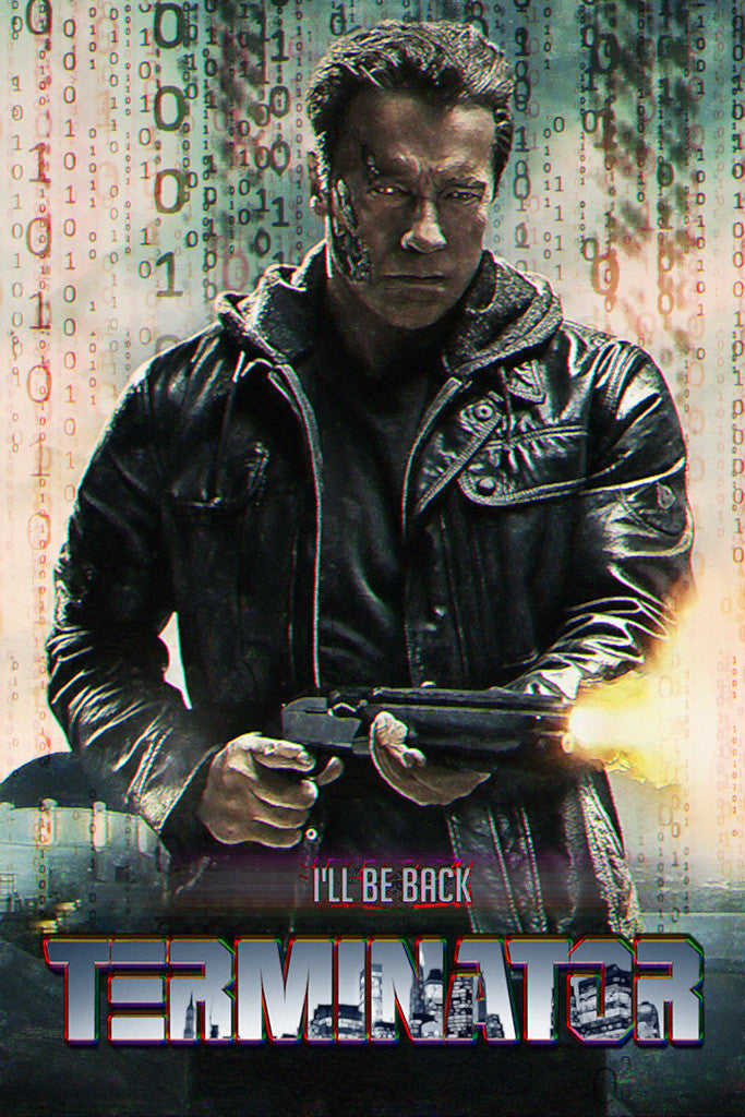 Terminator Genisys Arnold Schwarzenegger Movie Poster