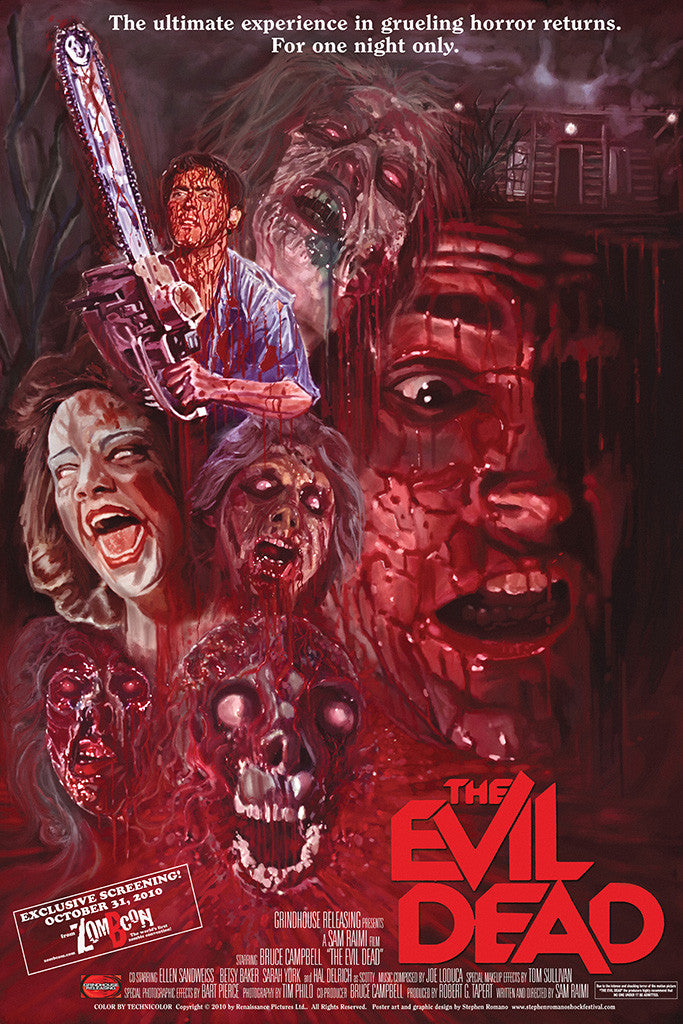 Evil Dead Old Horror Movie Poster
