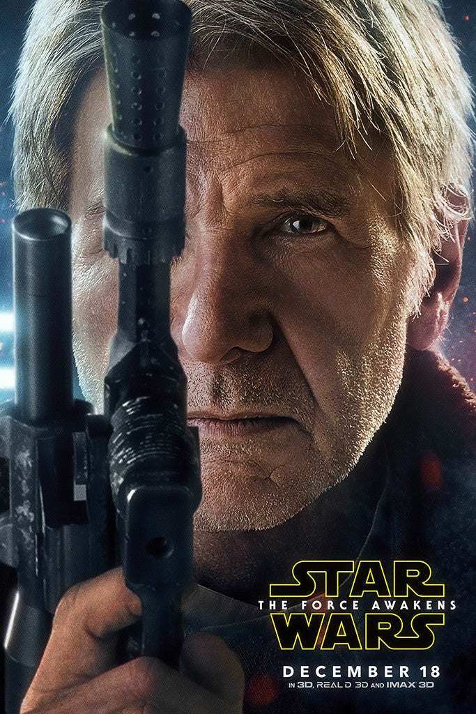 Star Wars The Force Awakens Han Solo Movie Poster