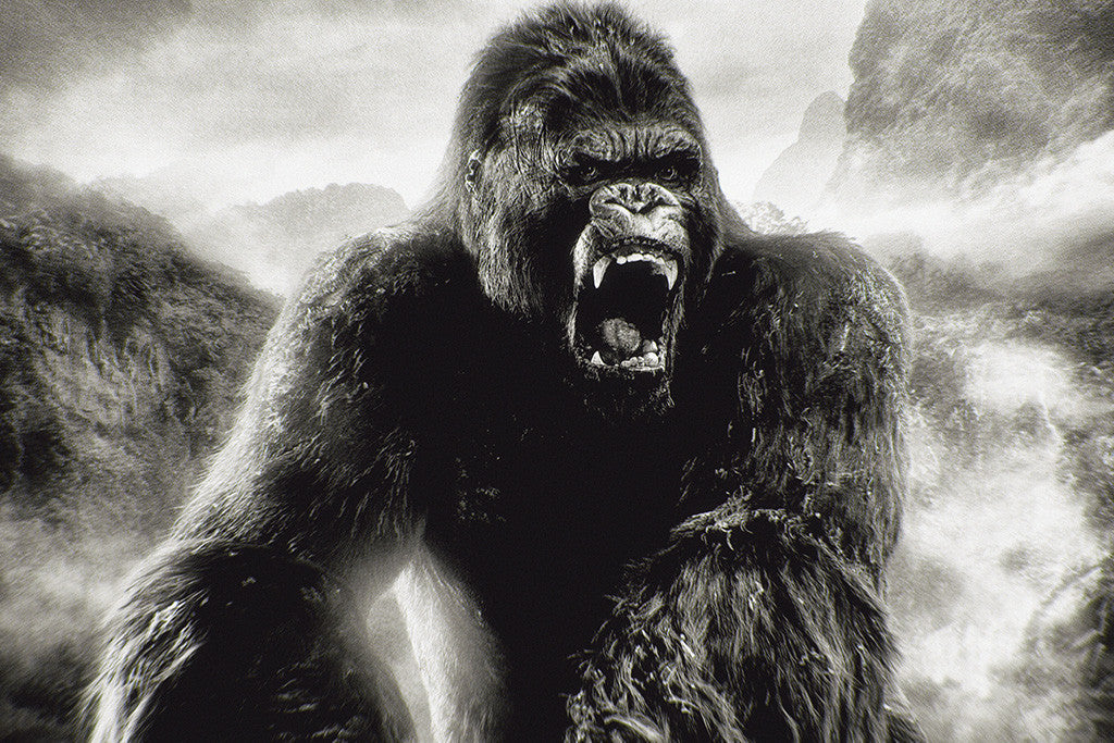 King Kong Black and White Movie Poster
