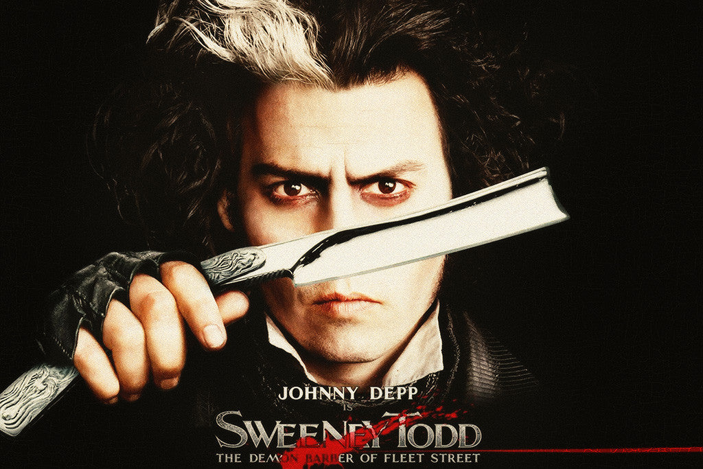 Johny Razor Johnny Depp Sweeney Todd Razor Poster – My Hot Posters