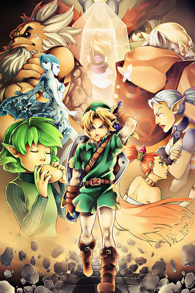 The Legend of Zelda 25th Anniversary Ocarina of Time Poster