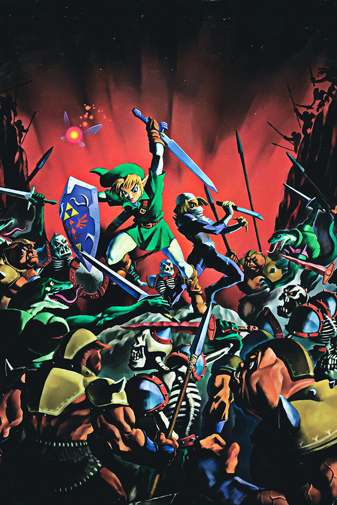 The Legend of Zelda Link Battle Poster – My Hot Posters