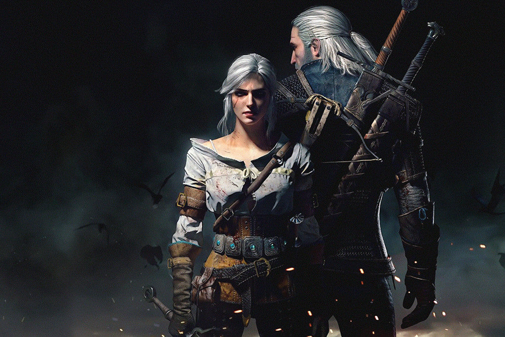 The Witcher 3 Wild Hunt Geralt of Rivia Ciri Poster