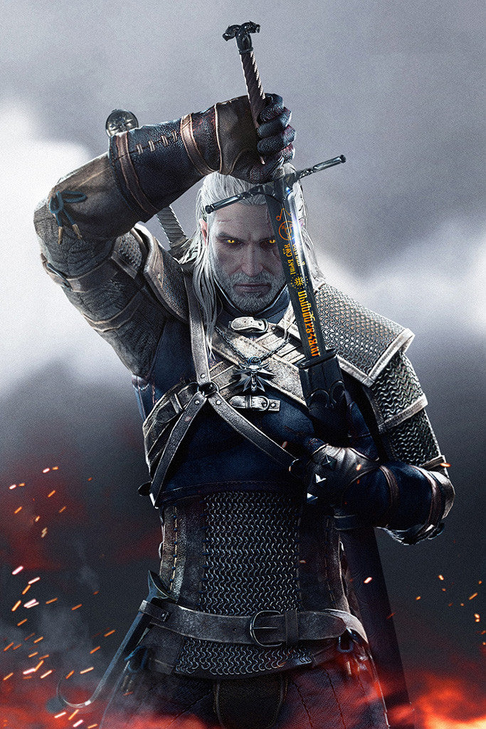The Witcher 3 Wild Hunt Geralt of Rivia Poster
