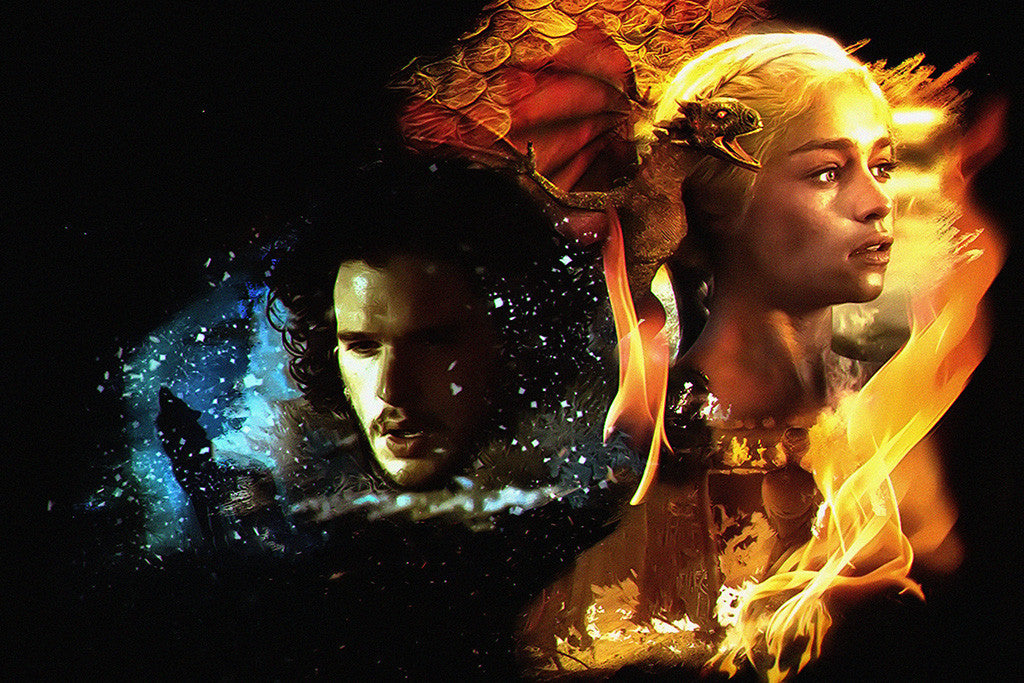 Game of Thrones Daenerys Targaryen Dragon Poster